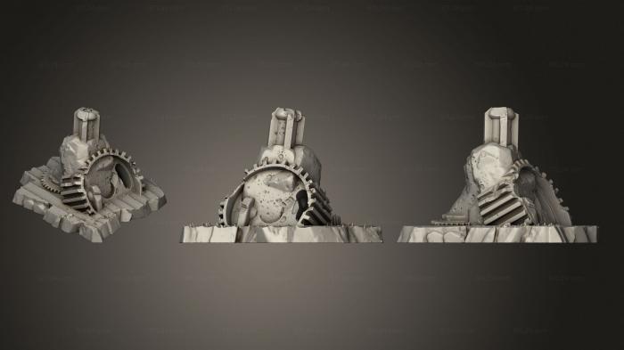 Bases (Rock Steampunk Stones Part 1 003, BASES_4328) 3D models for cnc