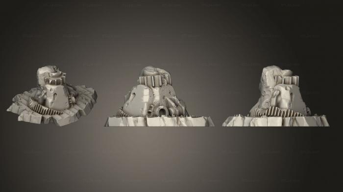 Bases (Rock Steampunk Stones Part 1 005, BASES_4330) 3D models for cnc