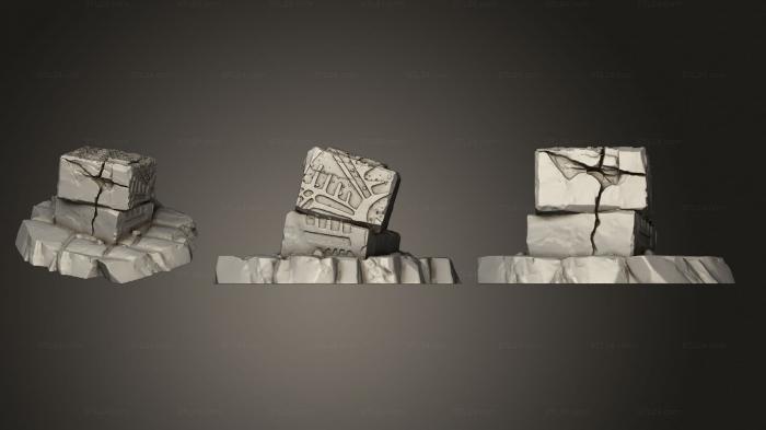 Базы (Руины Скального Храма 1 002, BASES_4336) 3D модель для ЧПУ станка