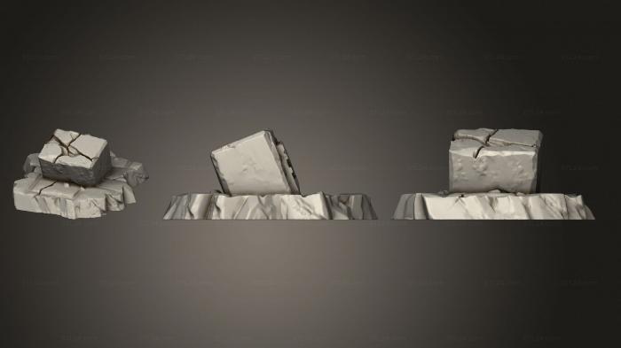 Базы (Руины Скального Храма 1 004, BASES_4338) 3D модель для ЧПУ станка