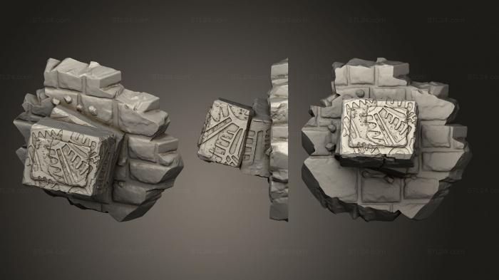 Базы (Руины Скального Храма Руины Скального храма 2, BASES_4340) 3D модель для ЧПУ станка