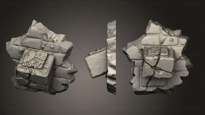 Базы (Руины Скального Храма Руины Скального Храма 4, BASES_4342) 3D модель для ЧПУ станка