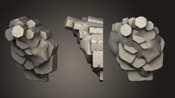 Bases (Rocks2 No Supports 32mm Rocks 2, BASES_4357) 3D models for cnc