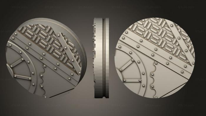 Bases (round 25mm infinity indr v44, BASES_4622) 3D models for cnc