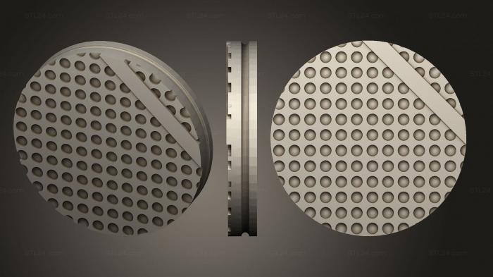 Bases (round 25mm infinity indr v46, BASES_4624) 3D models for cnc