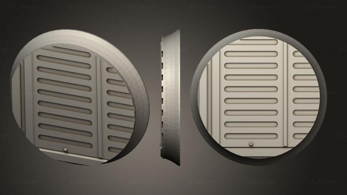 Bases (round 28mm base indr 52, BASES_4710) 3D models for cnc