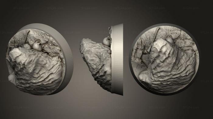 Базы (Круглые основания 32 мм 21, BASES_4964) 3D модель для ЧПУ станка