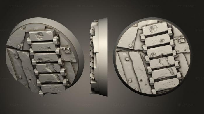 Базы (Магнит с круглым основанием диаметром 40 мм из металлолома, BASES_5189) 3D модель для ЧПУ станка