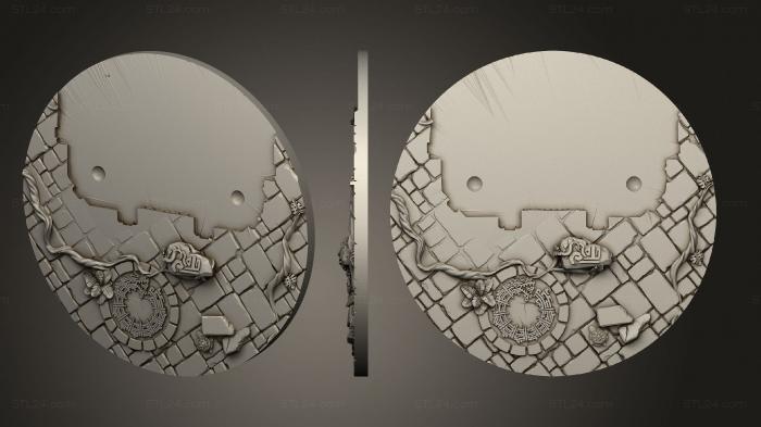 Базы (Рельефный пол Диорамы Змеиная кровь, BASES_5205) 3D модель для ЧПУ станка