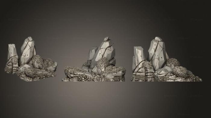 Bases (Shore Rocks 02, BASES_5214) 3D models for cnc