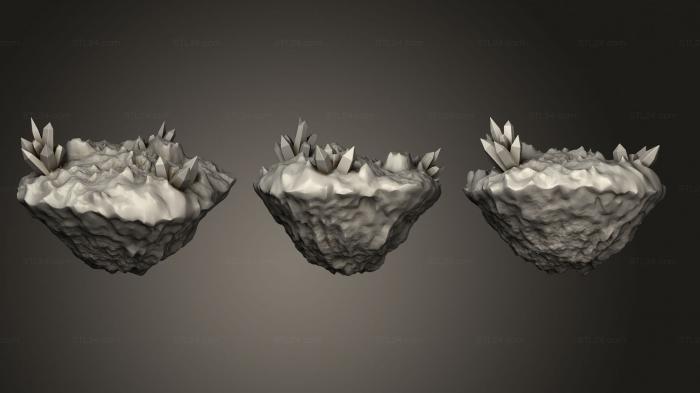 Bases (Space Terrain Pieces Crystals Small, BASES_5339) 3D models for cnc