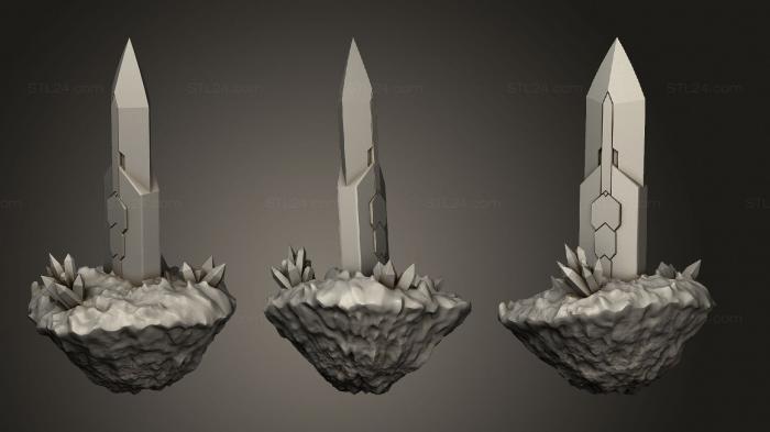 Bases (Space Terrain Pieces Obelisk, BASES_5340) 3D models for cnc