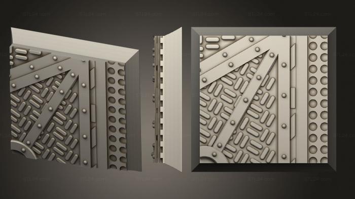 Базы (Квадратное основание 25 мм indr 56, BASES_5565) 3D модель для ЧПУ станка