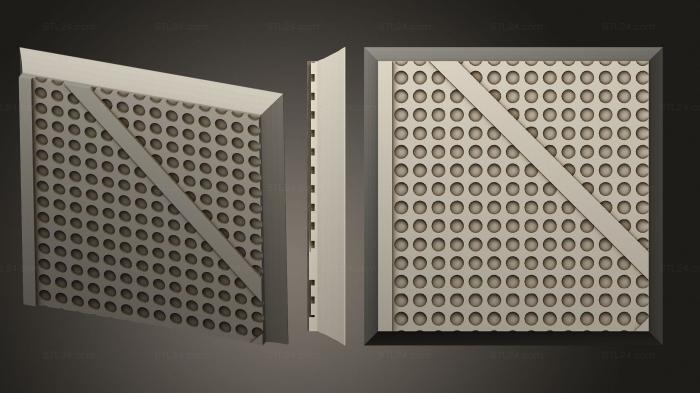 Bases (square 32mm base indr 04, BASES_5584) 3D models for cnc