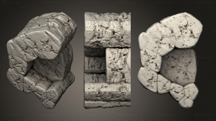Базы (Штабелируемые камни 02, BASES_5805) 3D модель для ЧПУ станка