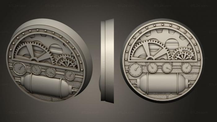 Steam Punk 40mm round base magnet