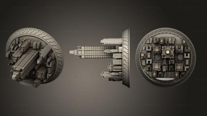 Базы (Супермен Кристофер Рив, BASES_5934) 3D модель для ЧПУ станка