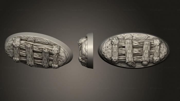 Bases (swamp base5025mmadecov2, BASES_5957) 3D models for cnc