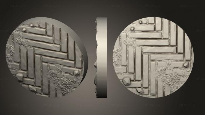 Bases (Tile Bases 25mm2, BASES_6059) 3D models for cnc