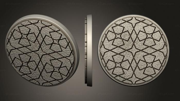 Bases (tiles 40, BASES_6067) 3D models for cnc