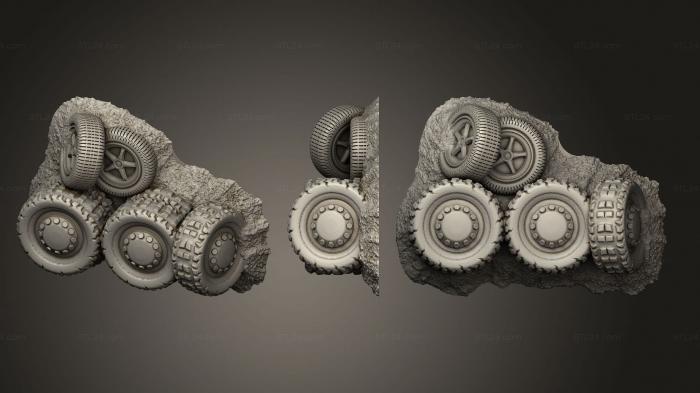 Базы (Шины Tires1, BASES_6070) 3D модель для ЧПУ станка