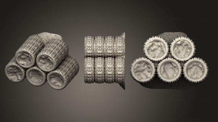 Базы (Шины Tires2, BASES_6071) 3D модель для ЧПУ станка