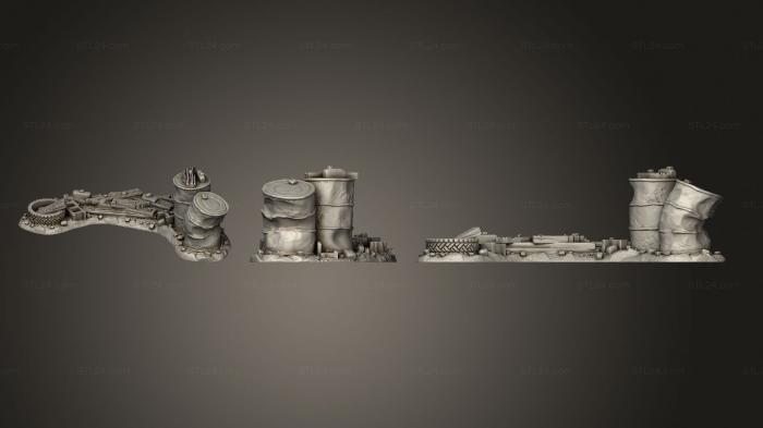 Bases (Urban Ruin terrain 5, BASES_6200) 3D models for cnc