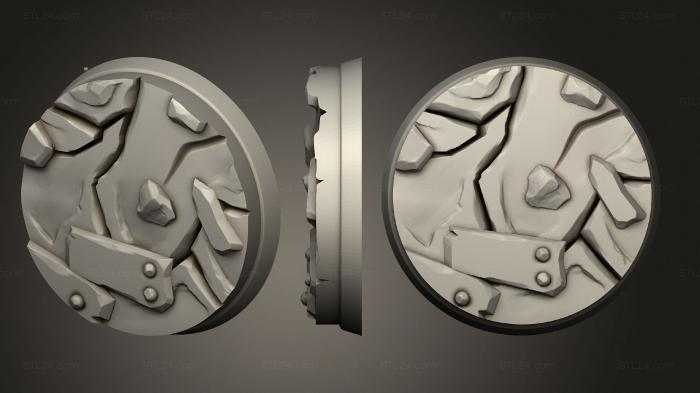 Bases (Uru Can Tribe Circle 25mm A 003, BASES_6206) 3D models for cnc