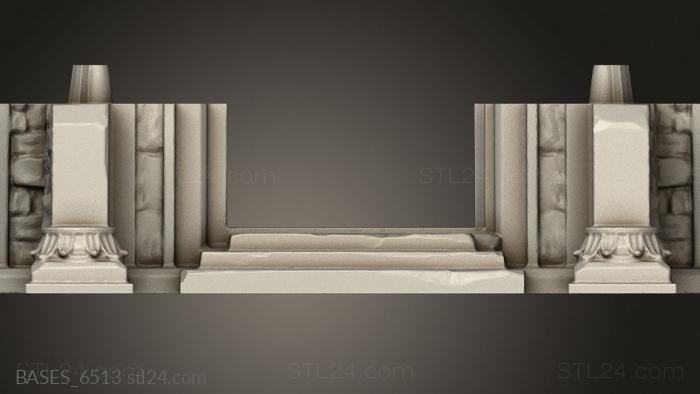 Bases (Abandoned Mausoleum Mausoleum Section, BASES_6513) 3D models for cnc