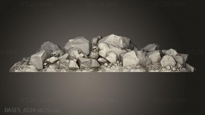Bases (Shadow Fey Jagged Rocks Scatter, BASES_6524) 3D models for cnc