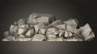 Bases (Shadow Fey Jagged Rocks Scatter, BASES_6524) 3D models for cnc