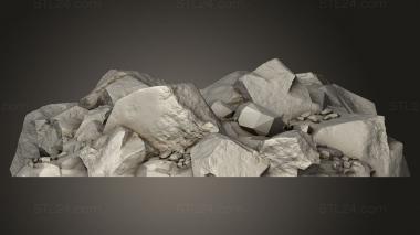 Bases (Shadow Fey Jagged Rocks Scatter, BASES_6525) 3D models for cnc