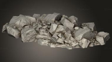 Bases (Shadow Fey Jagged Rocks Scatter, BASES_6525) 3D models for cnc