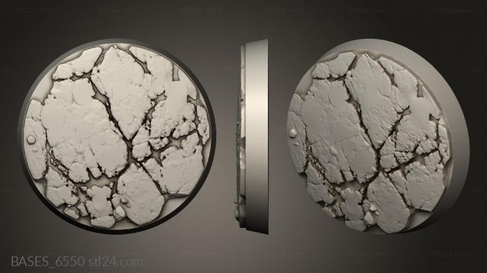 Bases (Against the Shadows and arid, BASES_6550) 3D models for cnc