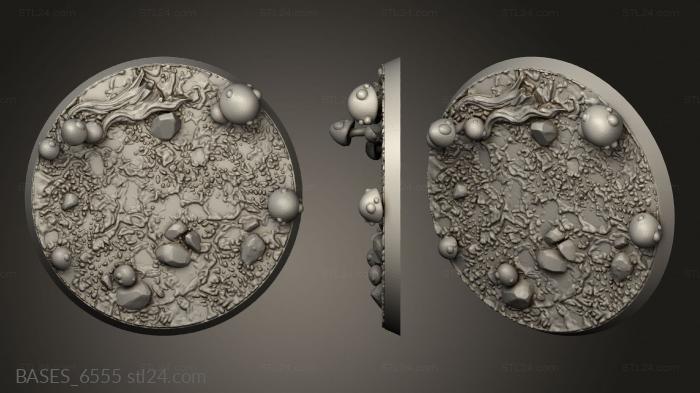 Bases (Against the Shadows and mushroom, BASES_6555) 3D models for cnc