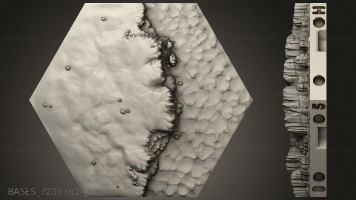 Базы (Побережье, BASES_7235) 3D модель для ЧПУ станка