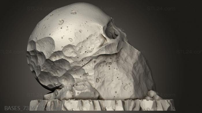 Bases (Core Giant Skull Stones, BASES_7336) 3D models for cnc