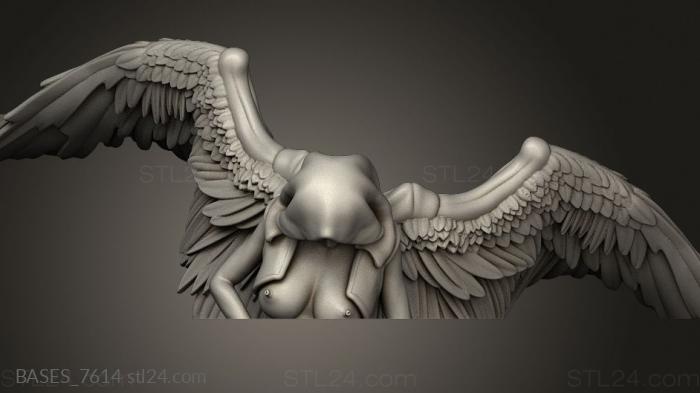 Bases (Dark angel series, BASES_7614) 3D models for cnc