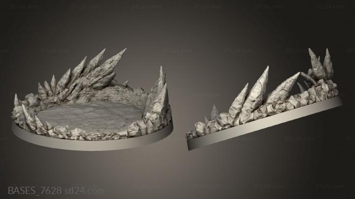 Bases (Dark Gods ROCK, BASES_7628) 3D models for cnc