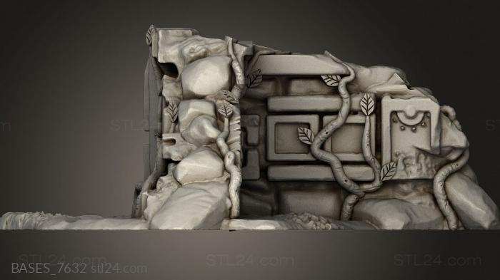 Bases (Jungle Temple Ruins, BASES_7632) 3D models for cnc