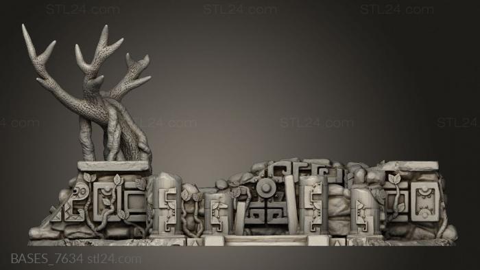 Bases (Jungle Temple Ruins, BASES_7634) 3D models for cnc