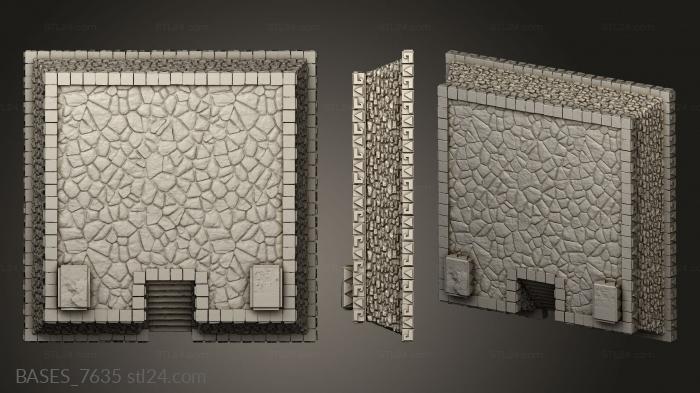 Bases (Jungle Temple Ruins Base, BASES_7635) 3D models for cnc