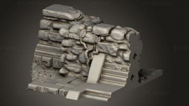 Bases (Jungle Temple Ruins Mesh, BASES_7636) 3D models for cnc