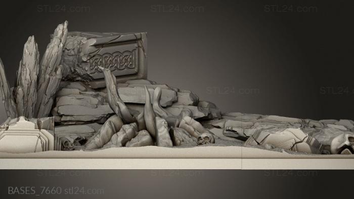 Bases (Deadly Encounters Chapter Diorama, BASES_7660) 3D models for cnc