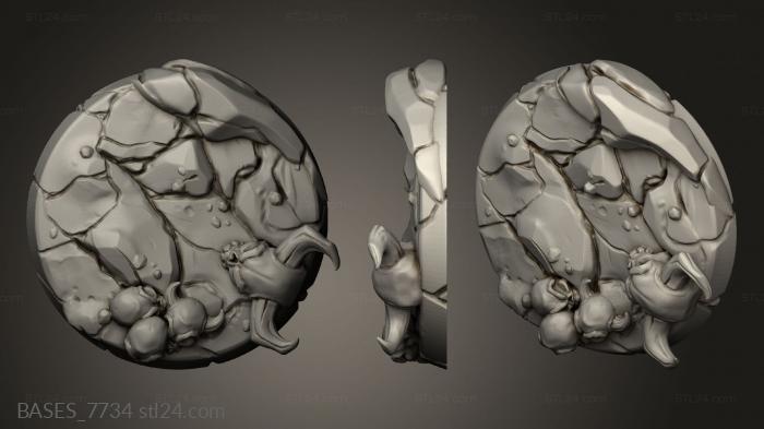 Базы (Охотники на Демонов Охотник, BASES_7734) 3D модель для ЧПУ станка