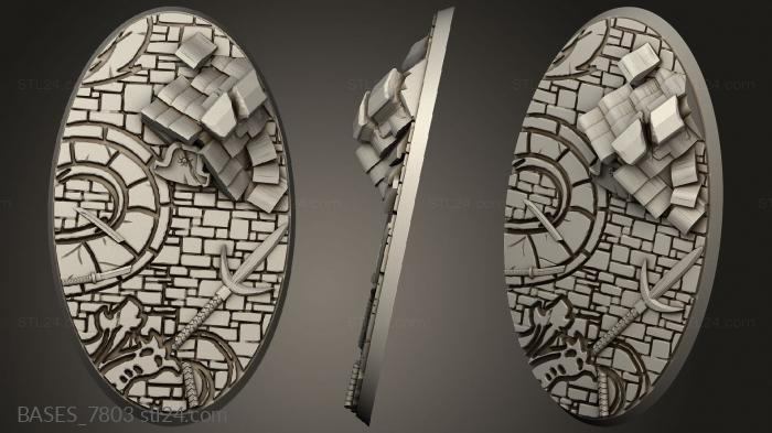 Bases (Dragon Empire Oval, BASES_7803) 3D models for cnc