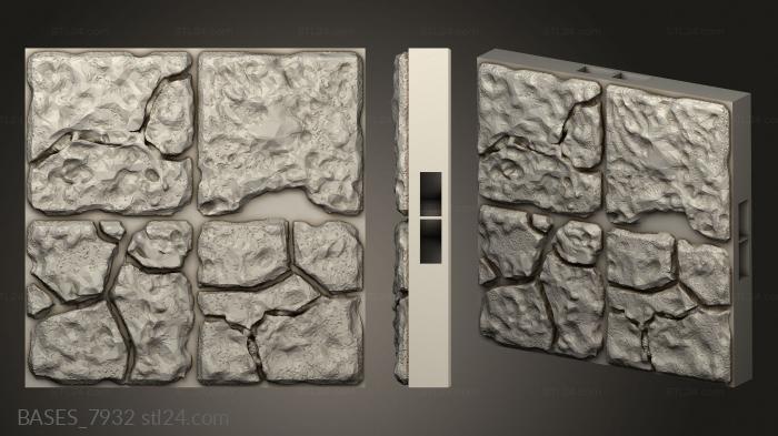Bases (dungeon expansion Ruined, BASES_7932) 3D models for cnc