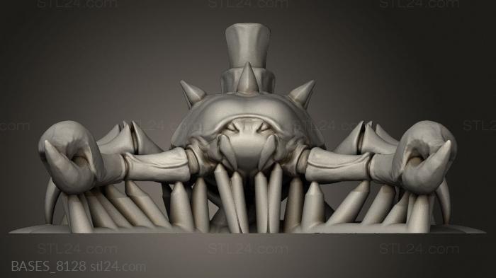 Базы (ПОДЗЕМНЫЕ ТВАРИ Гигантский Скорпион, BASES_8128) 3D модель для ЧПУ станка