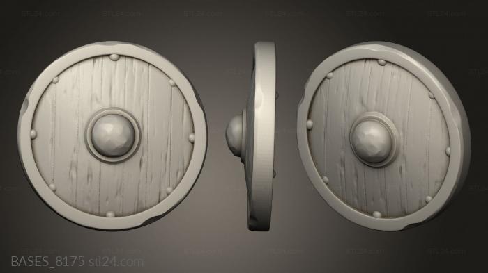 Bases (DW CANNON SHIELD, BASES_8175) 3D models for cnc
