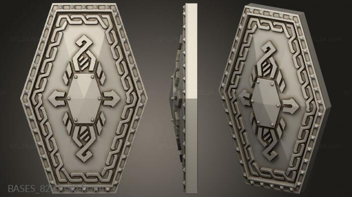 Bases (Dwarves shield, BASES_8203) 3D models for cnc